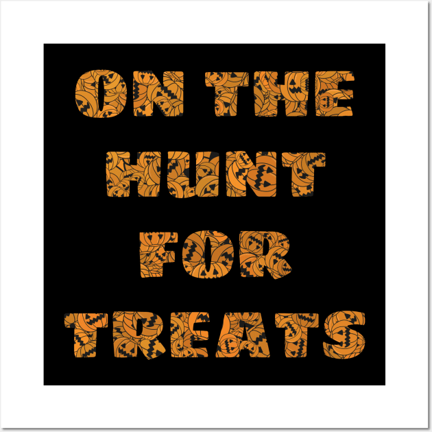 Halloween Trick Or Treat Cosyume 'On The Hunt For Treats' Wall Art by strangelyhandsome